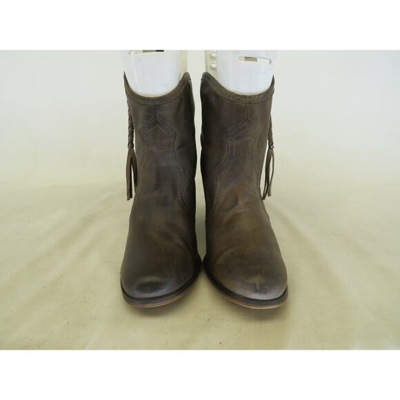 ALDO Womens Brown Leather Zip Fashion Ankle Boots Booties Size 8 M - Picture 5 of 12